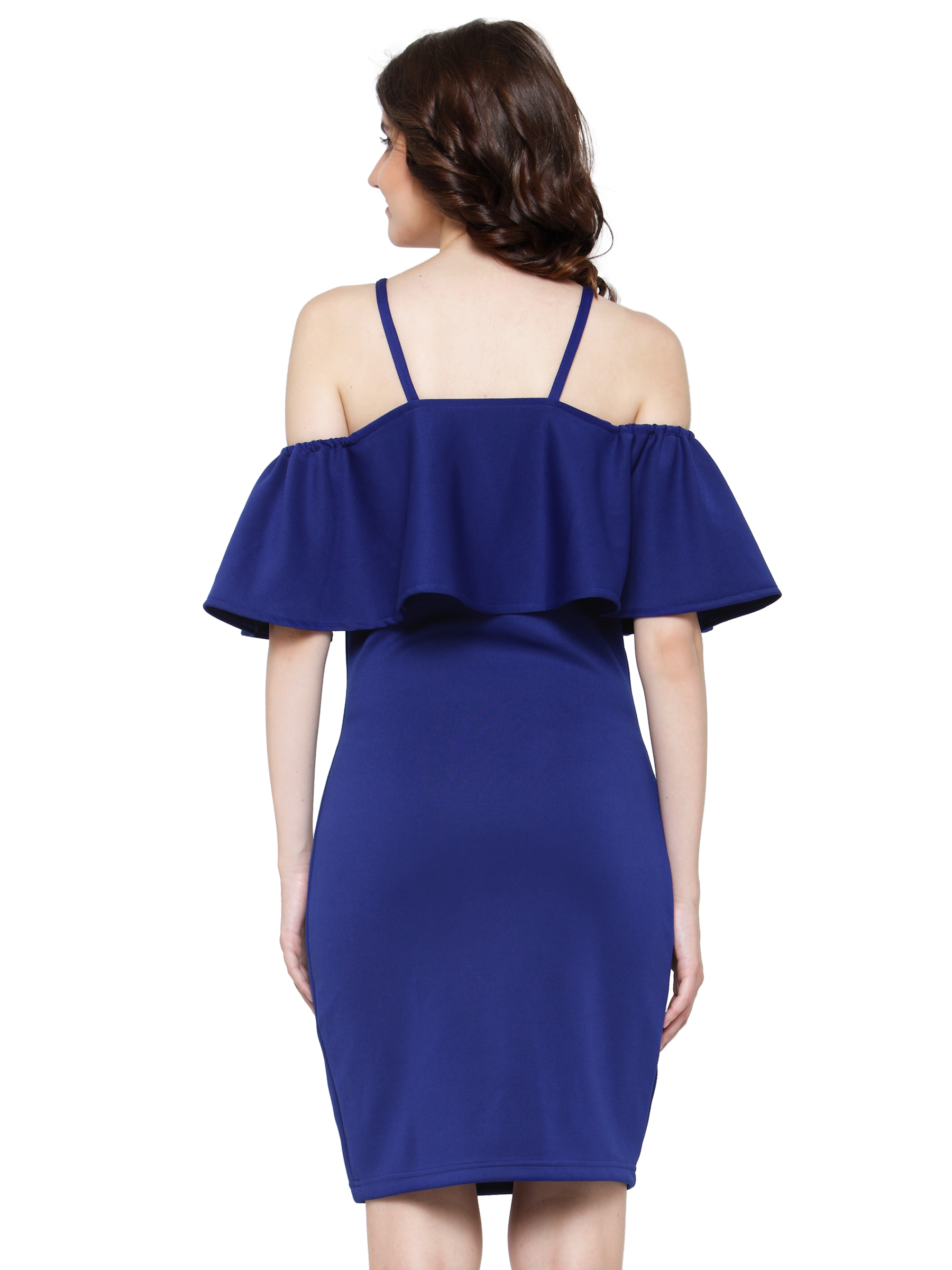 ICONIC NAVY MIDI BODYCON DRESS